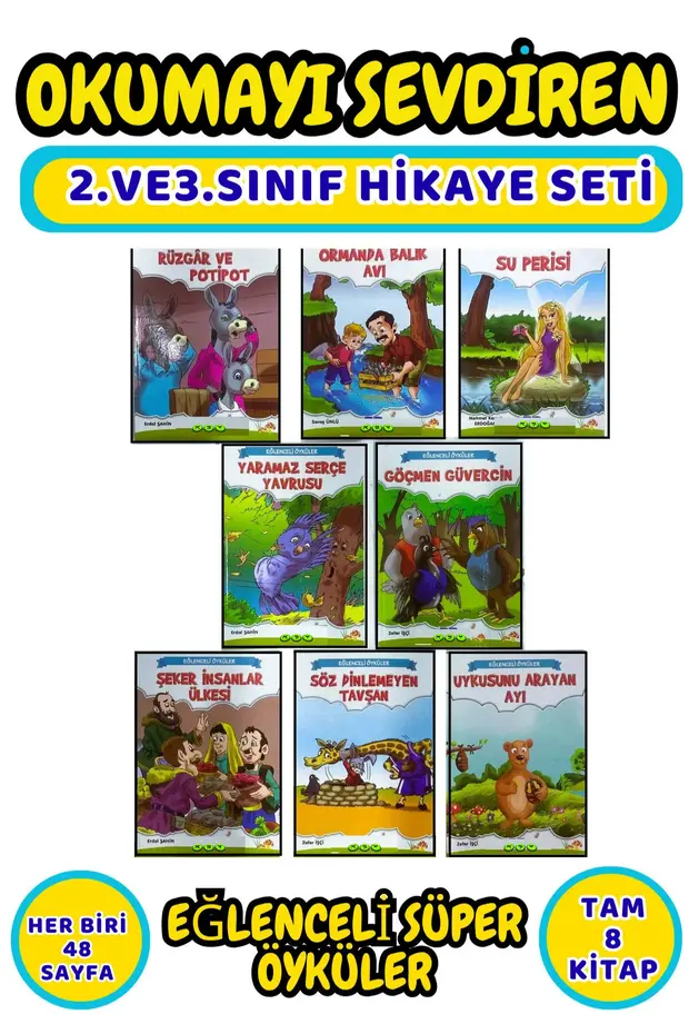 2.ve 3.sınıflar Için Birbirinden Güzel Hikaye Kitabı Seti